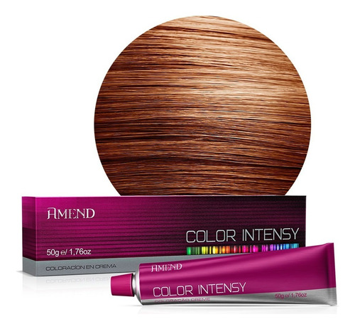 Kit Tintura Amend  Color intensy Coloração creme tom 8.4 loiro claro avermelhado para cabelo