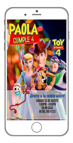 Invitación Digital - Toy Story 4