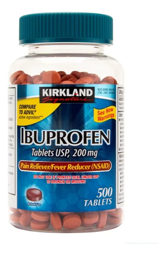 Kirkland Ibuprofeno 200mg 500 Tabletas 