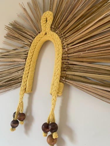 Cocar Indígena De Palha - Estilo Boho Chic