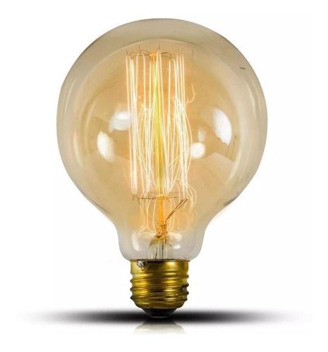 Foco Vintage Tipo Globo 35w Luz Calida Incandescente Sanelec