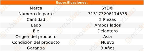 Kit 2 Resortes Suspensión Delanteros Taurus 00/07