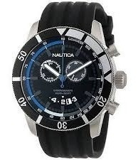 Nautica Men's N17583g Nsr 08 Chronograph Reloj Black Dial