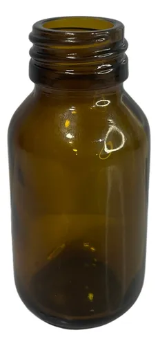 Frasco 60ml Ambar Vidrio C/t