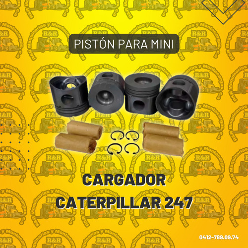 Pistón Para Mini Cargador Caterpillar 247