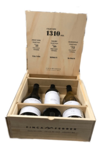 Finca Ferrer Coleccion 1310 Estuche Madera Pinot Malbec Char