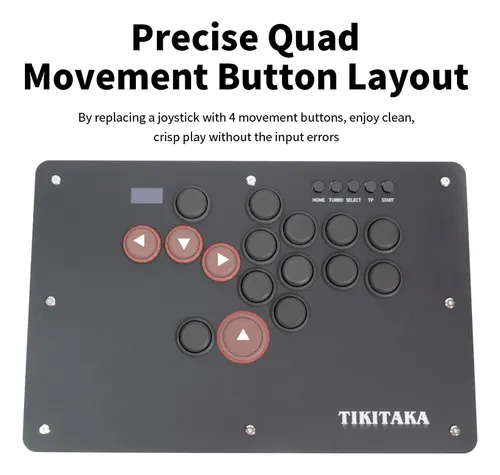 Tikitaka Arcade Stick T16b Gamerfinger Con Turbo Functions