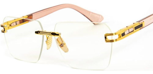 Gafas De Lentes Transparentes De Moda Hip Hop Y2k Sin Montur