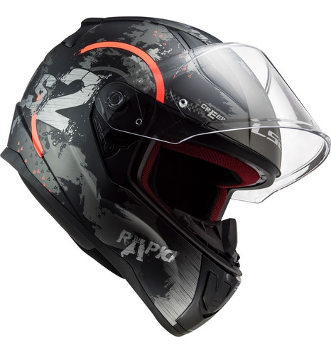 Casco Integral Ls2 Para Moto Ff353 Rapid Circle Titanium