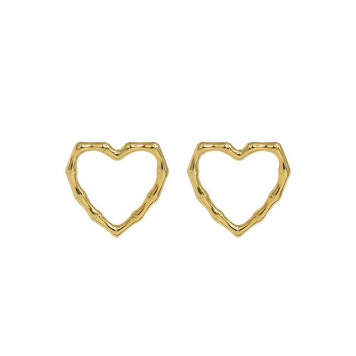 Aretes Oro O Plata Joyeria Acero Inoxidable Modelo True Love