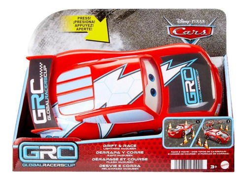 Auto Cars Rayo Mcqueen Derrapa Y Corre Hxj34 Mattel