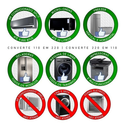 Auto Transformador Fiolux Premium 2000va 3 Pinos - Tripolar