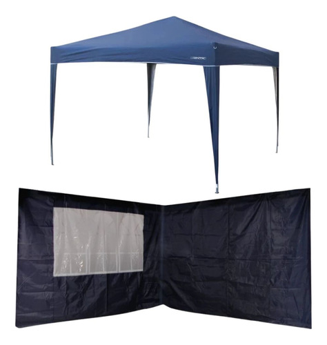 Gazebo Tenda Dobrável Trixx 3m X 3m + 2 Paredes Azul Mor