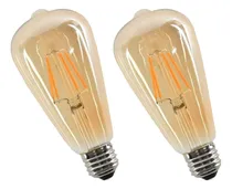 Comprar Pack De 2 Focos Led St64 E27 Vintage