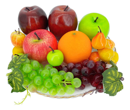 Frutas Falsas, 22 Piezas De Frutas Artificiales Para Decorac