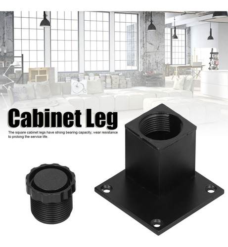 . 4 Unids/set Patas De Muebles De Altura Ajustable Aleación