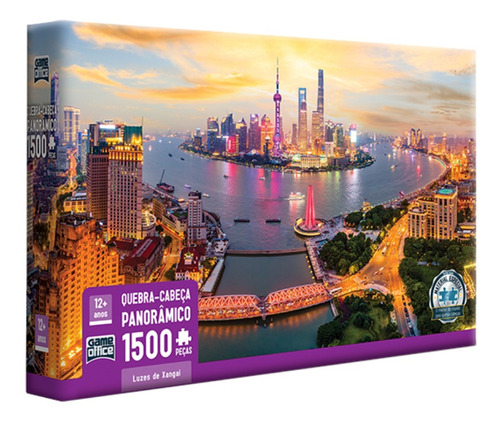 Imagem 1 de 2 de Quebra-cabeça Game Office Luzes de Xangai 2765 de 1500 peças