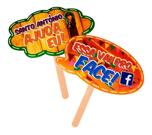 Imagem 7 de 7 de Placas Divertidas Juninas - Kit 10 Unidades