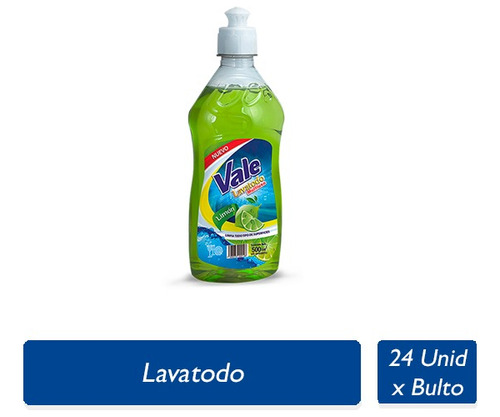 Lavatodo Vale Limón 500 Ml - 24 Und