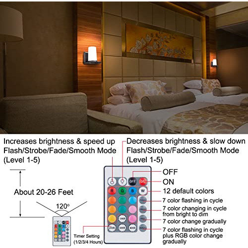 Lámpara De Pared Recargable Batería Led Interiores - ...