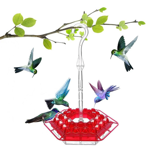 Alimentador De Colibríes Con Foso Hormigas Decoración Jardín