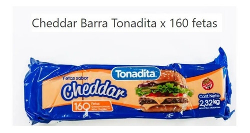 -tonadita Cheddar X 160 Fetas -  Mataderos