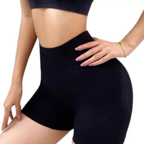 Short Academia Fitness Levanta Bumbum Push Up E Cós Alto.