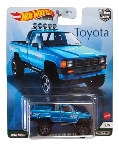 Hot Wheels Premium 87 Toyota Pickup Truck Color Azul Acero