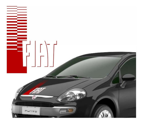 Adesivo Faixa Capo Fiat Punto Imp325