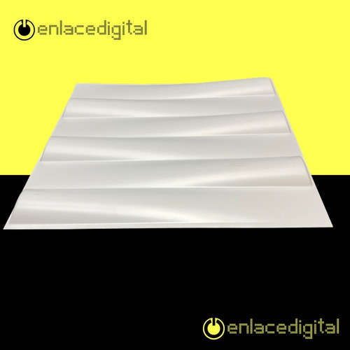 Imagen 5 de 5 de Panel Decorativo 3d Pvc Interior Exterior Blanco D032