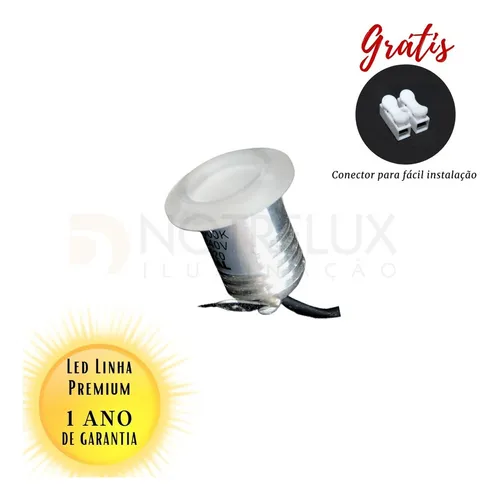 Spot Led Mini 1w Redondo Embutir Móveis Nichos Prateleiras Spot Led Mini 1w Redondo Embutir Móveis Nichos Prateleiras