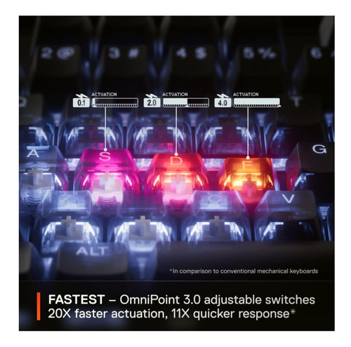 Steelseries Apex Pro Tkl Gen 3 Omnipoint 3.0 Interruptores