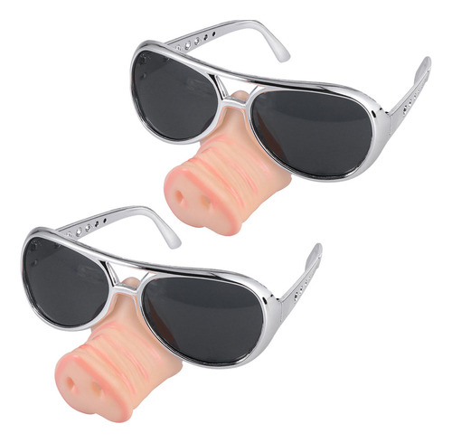 Suprimentos Engraçados De Cosplay Para Óculos Silver Pig Nos