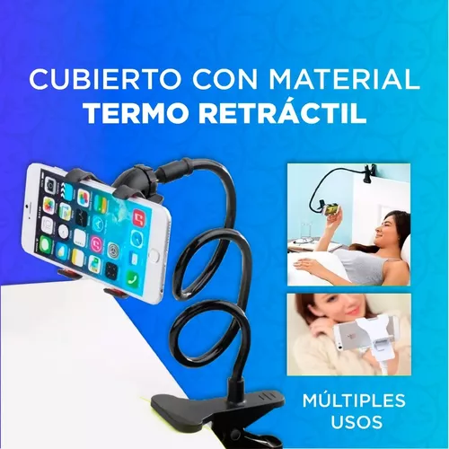 Soporte Porta Celular Largo Flexible Telefono Cama Mesa Auto