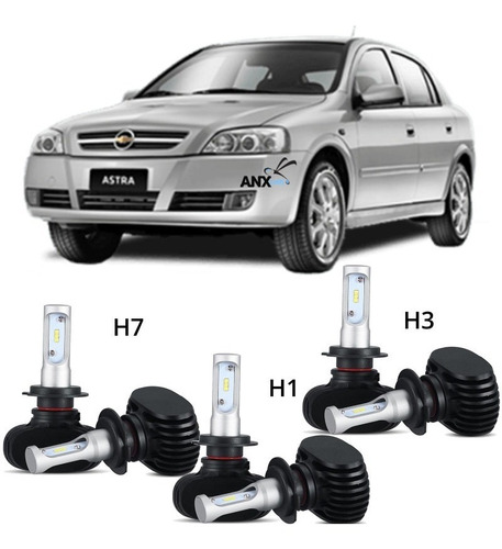 Kit Ultra Led Astra 2006 2007 2008 2009 Farol E Milha 6000k