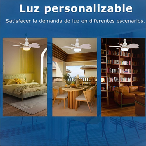 Ventilador De Techo 6 Aspas Con Led Y Control Remoto