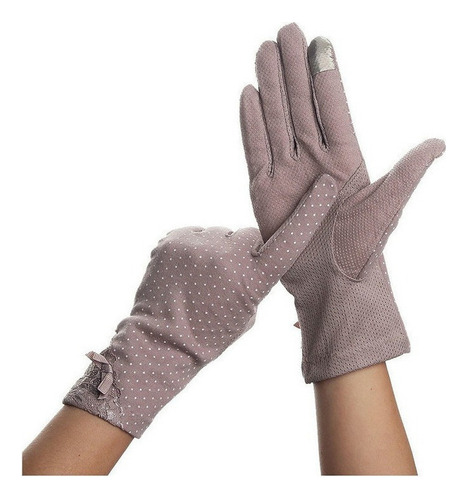 Guantes Protección Solar Encaje Verano Para Conduci