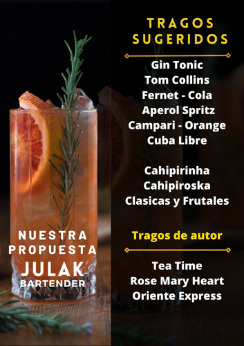 Imagen 10 de 12 de Barra Movil /barra Para Eventos / Bartender / Tragos