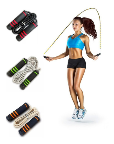 Corda Profissional Saltar Pular Jump Rope Treino Exercício 