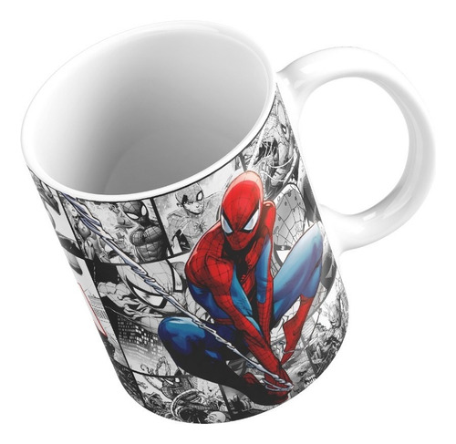 Caneca Xicara  Comic Marvel Spiderman Homem Aranha