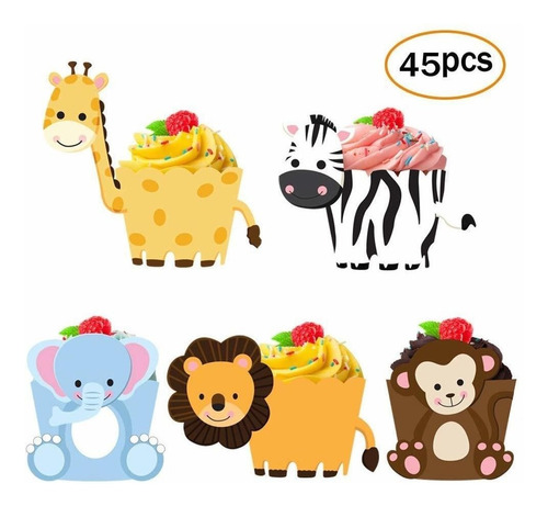 Envoltorios Para Cupcakes Diseño De Animales