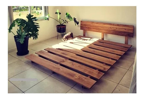 Base Cama Queen Estilo Oriental Tatami Armable Madera