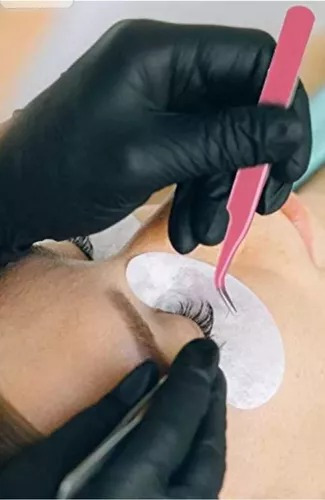 2 Pinzas Para Extensiones D Pestañas Belleza Maquillaje Mink