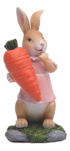 Figuras De Conejo De Pascua Con Zanahoria