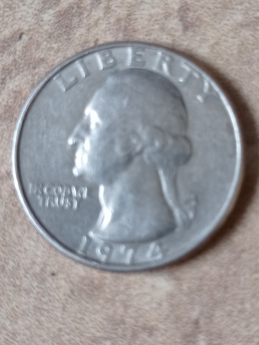 Imagen 2 de 2 de Moneda De 0.25 Centavos Año 1974