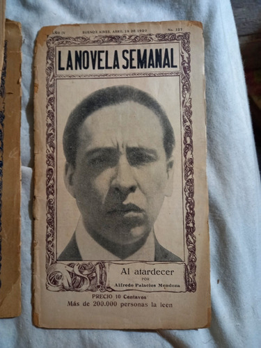 La Novela Semanal Al Atardecer Alfredo Palacios Mendoza 