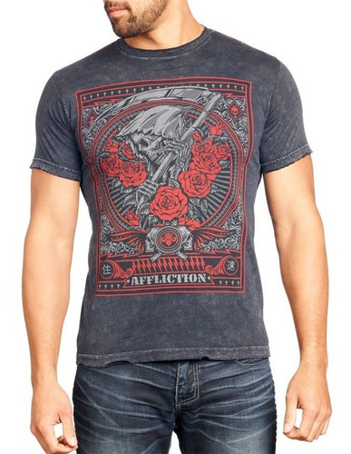 Remera Affliction Reaper Of Truth Mma Jiu Jitsu 