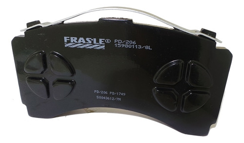 Pastilha Freio Compativel Mbb Actros Traseiro Pd206 Frasle