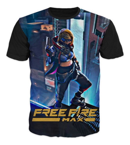 Camiseta Gamer Free Fire Adultos Y Niños
