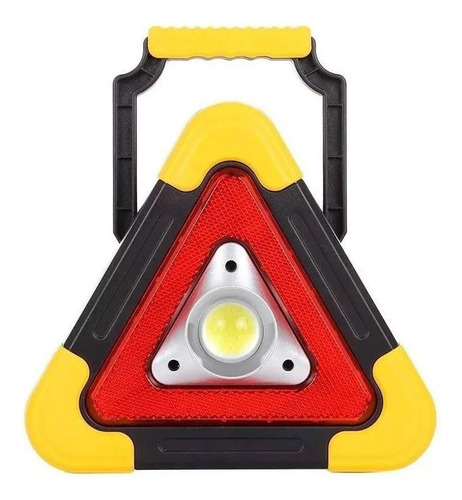 Lanterna Luminária Modelo Triangulo Com Led A Pilha